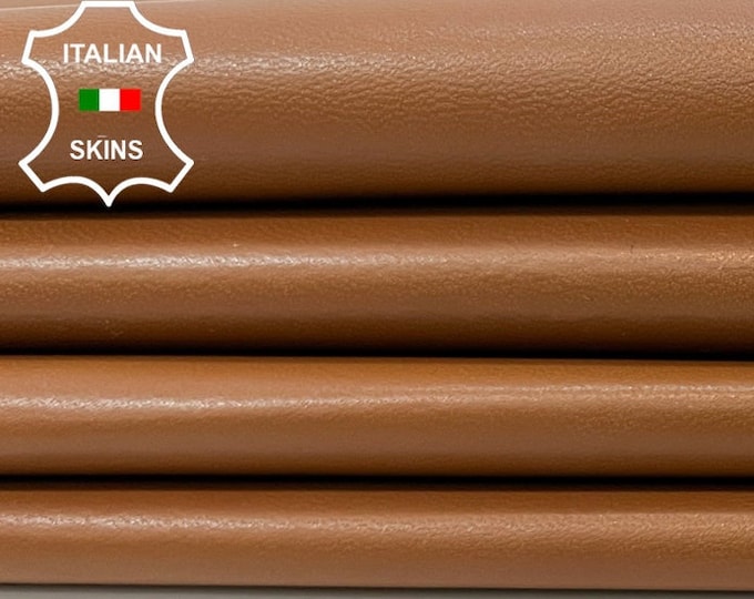 MEDIUM BROWN Thin Soft Italian Lambskin Lamb Sheep Leather hide hides skin skins 6+sqf 0.6mm #B9987