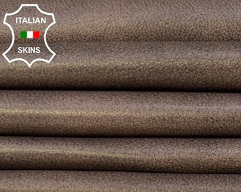 Delivered Duty Paid-MAUVE TAUPE DISTRESSED Antiqued Soft Italian Lamb Leather skin skins 6sqf 0.8mm #B9368