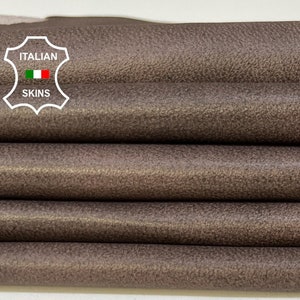MAUVE TAUPE DISTRESSED Antiqued Soft Italian Lambskin Lamb Sheep Leather hide hides skin skins 6sqf 0.8mm #B9368