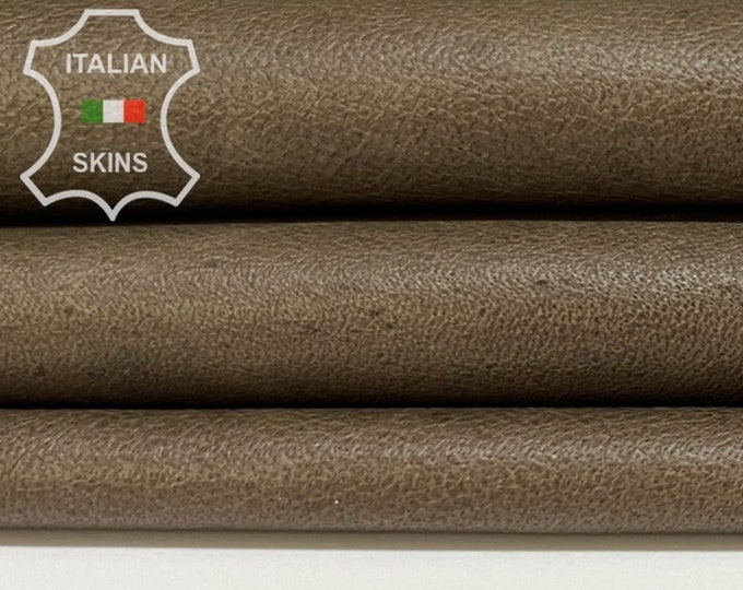 DARK WALNUT BROWN Vegetable Tan Soft Italian Lambskin Lamb Sheep Leather hide hides skin skins 6sqf 0.7mm #B8137