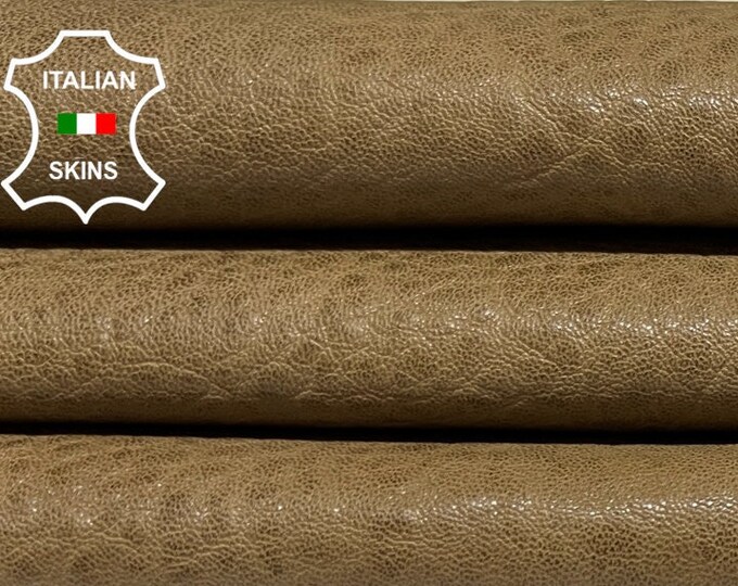 WALNUT BROWN VEGETABLE Tan Soft Italian Lambskin Lamb Sheep Leather hide hides skin skins 5sqf 0.9mm #B8581