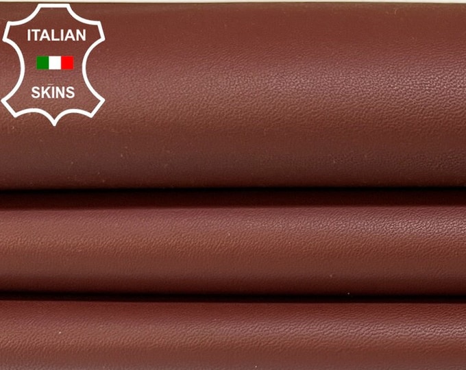 REDDISH BROWN Soft Italian Lambskin Lamb Sheep Leather hide hides skin skins 3+sqf 0.9mm #B9700