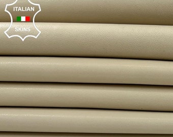 Delivered Duty Paid-IVORY Thick Soft Italian Lambskin Lamb  Leather pack 3 skins total 18sqf 1.1mm #C1121