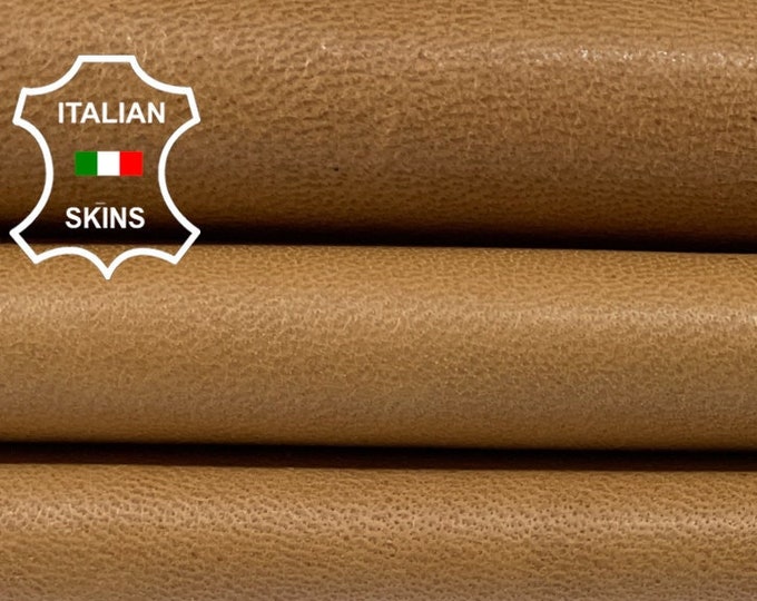 SAND BROWN NATURAL Vintage Look Soft Italian Goatskin Goat Leather hides hide skin skins 5+sqf 0.9mm #B955