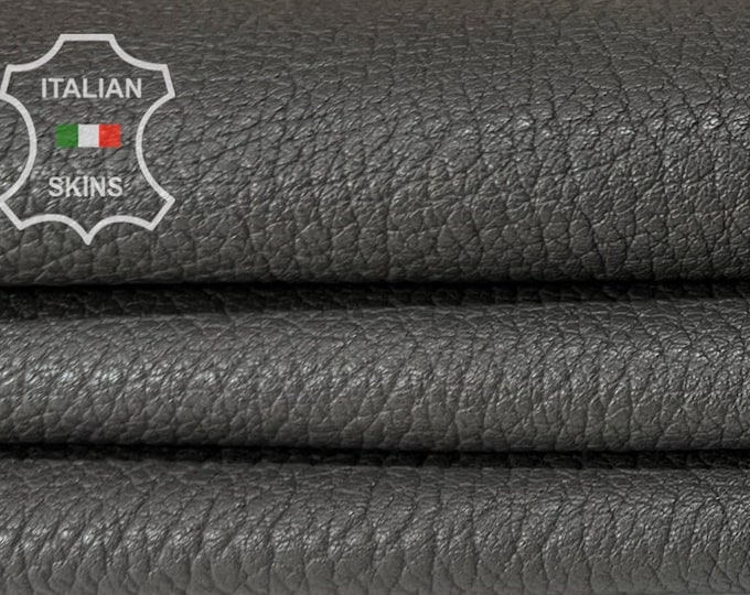 DARK TAUPE GRAY Grainy Vegetable Tan Thick Soft Italian Lambskin Lamb Sheep Leather hide hides skin skins 4+sqf 1.1mm #B8186
