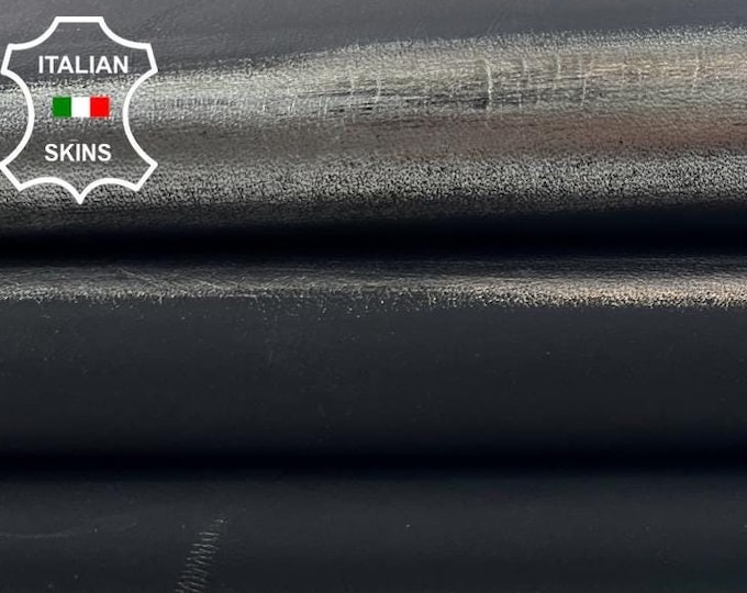 METALLIC STEEL STRIPS Print On Italian Goatskin Goat Leather hide hides skin skins 5+sqf 0.9mm #C1139