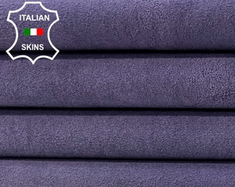 PURPLE SUEDE STRETCH Soft Italian Lambskin Lamb Sheep Leather hide hides skin skins 5+sqf 1.0mm #B9883