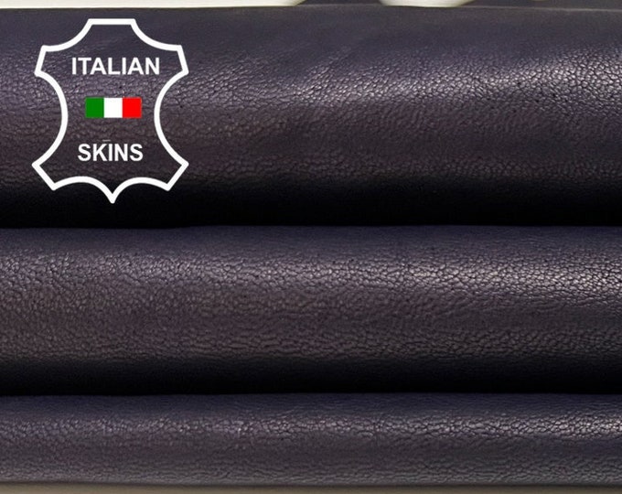 BLUE SUEDE DISTRESSED Taupe Vintage Look Soft Italian Lambskin Lamb Sheep Leather hide hides skin skins 7sqf 0.8mm #B5557