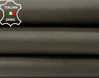 OLIVE GREEN ANTIQUED Soft Italian Calfskin Cow Leather hide hides skin skins 5sqf 0.9mm #C204