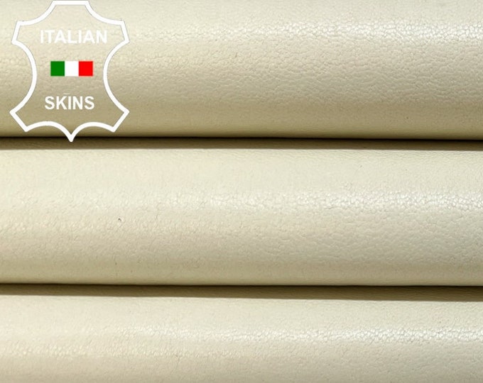 IVORY Soft Italian STRETCH Lambskin Lamb Sheep Leather hide hides skin skins 5+sqf 0.9mm #B6315