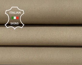 BEIGE KHAKI STRETCH Thin Soft Italian Lambskin Lamb leather skin 6sqf 0.6mm #B6961
