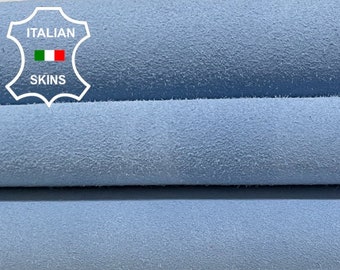 SKY LIGHT BLUE Suede Soft Italian Goatskin Goat Leather hides hide skin skins 3+sqf 1.0mm #B2562