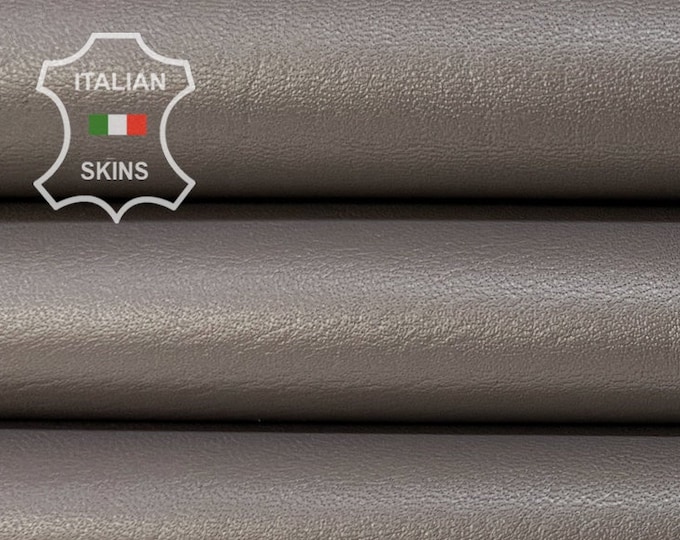 MEDIUM GRAY GREY Soft Italian Lambskin Lamb Sheep leather hide hides skin skins 5sqf 1.0mm #B7315