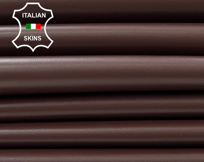 REDDISH BROWN Thick Italian Lambskin Lamb Sheep Leather pack 7 hides skins total 35sqf 1.1mm #C872