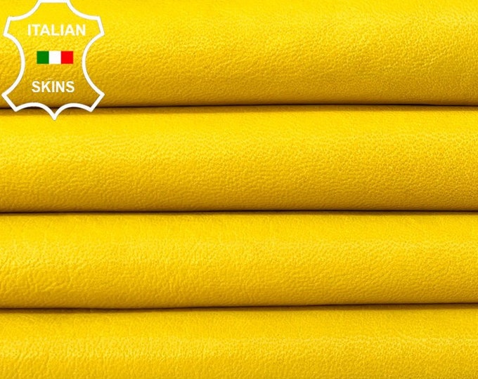 NATURAL YELLOW Thin Soft Italian Lambskin Lamb Sheep Leather hide hides skin skins 5+sqf 0.6mm #B9366