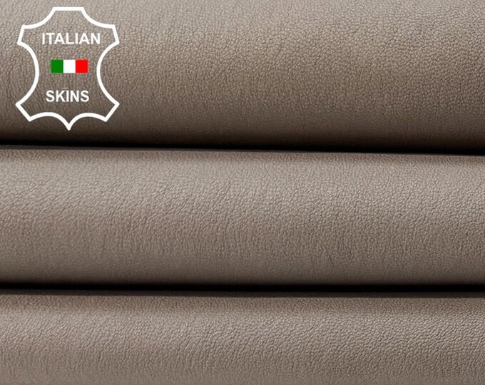 CONCRETE GREY STRETCH Soft Italian Lambskin Lamb Sheep Leather hide hides skin skins 4sqf 0.8mm #B9880