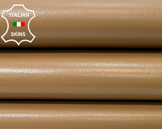 LIGHT SAND BROWN Soft Italian Lambskin Lamb Sheep leather hide hides skin skins 6sqf 0.8mm #B9951