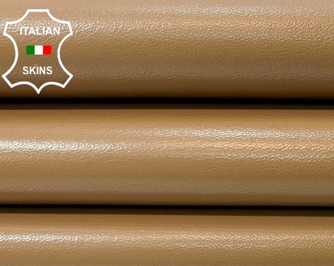 LIGHT SAND BROWN Soft Italian Lambskin Lamb Sheep leather hide hides skin skins 6sqf 0.8mm #B9951