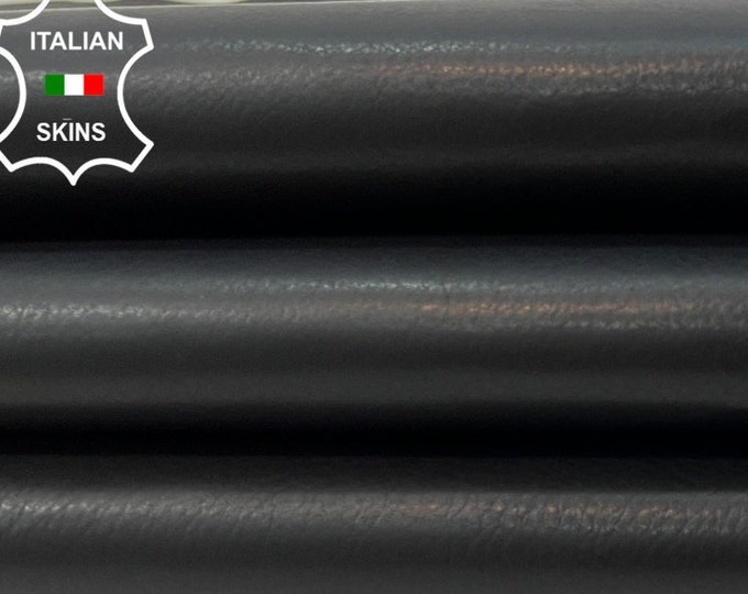 NATURAL BLACK Soft Italian Calfskin Cow Leather hide hides skin skins 5sqf 0.7mm #C205