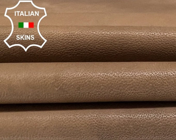 NATURAL SAND BROWN Vegetable Tan Soft Italian Lambskin Lamb Sheep Leather hide hides skin skins 9+sqf 1.0mm #B5558