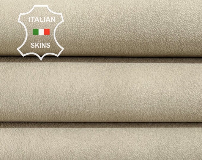 BEIGE IVORY STRETCH Soft Italian Lambskin Lamb Sheep Leather hide hides skin skins 6sqf 0.7mm #B6962