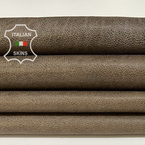 WALNUT GREYISH BROWN Vegetable Tan Thin Soft Italian Lambskin Lamb Sheep Leather hide hides skin skins 6sqf 0.6mm #B8139