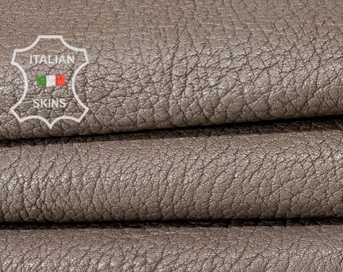 WALNUT BROWN GRAINY Vegetable Tan Thick Soft Italian Lambskin Lamb Sheep Leather hide hides skin skins 5+sqf 1.1mm #B8184