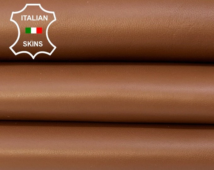 TERRACOTTA BROWN Thick Italian Lambskin Lamb Sheep Leather hide hides skin skins 4+sqf 1.1mm #B9207