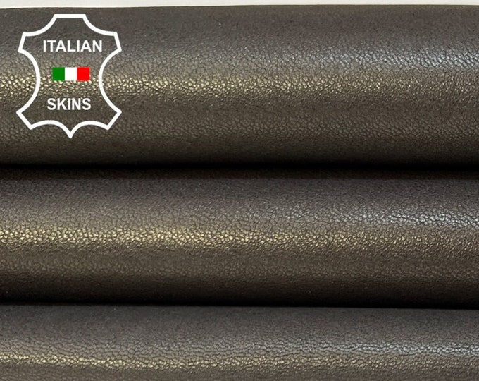 TAUPE BROWN PEARLIZED Soft Italian Lambskin Lamb Sheep Leather hide hides skin skins 6sqf 1.0mm #B9213