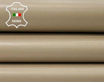 BEIGE Thin Soft Italian Lambskin Lamb Sheep leather hide hides skin skins 6+sqf 0.6mm #B9921