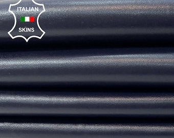 DARK BLUE Soft Italian Lambskin Lamb Sheep Leather pack 2 hides skins total 10+sqf 0.7mm #C289