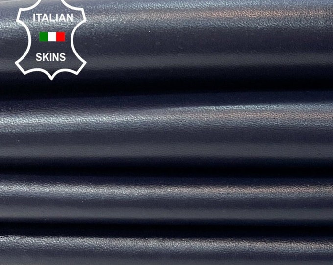 DARK BLUE Soft Italian Lambskin Lamb Sheep Leather pack 2 hides skins total 10+sqf 0.7mm #C289