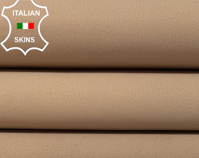 BEIGE MATTE Thick Soft Italian Lambskin Lamb Sheep Leather hides hide skin skins 8+sqf 0.9mm #B873