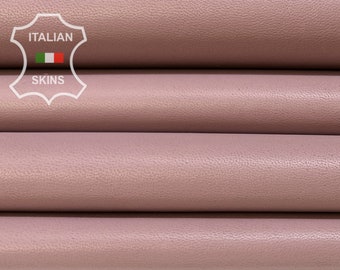 BOIS DE ROSE Pink Soft Italian Lambskin Lamb Sheep Leather pack 2 hides skins total 11sqf 0.8mm #B7461