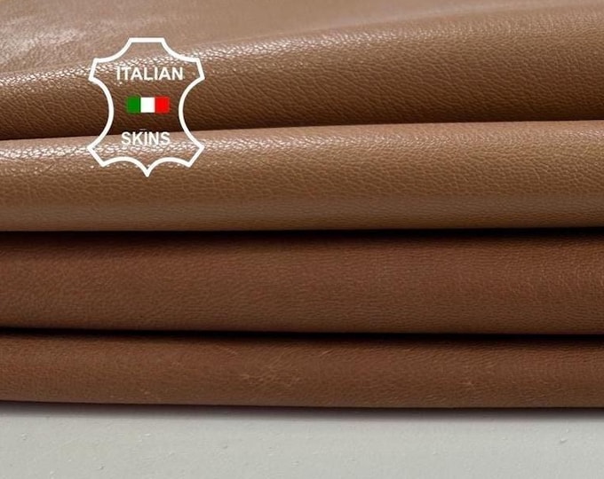 BROWN PACK 2 SHADES vegetable tan soft Italian Goatskin Goat Leather 2 hides skins total 6sqf 1.0mm #C3441