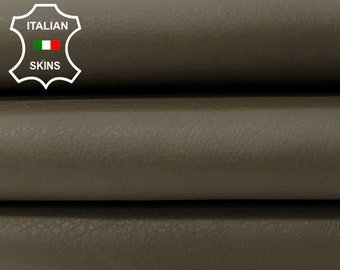 OLIVE GREEN Soft Italian Calfskin Cow Leather hide hides skin skins 6sqf 1.0mm #C203