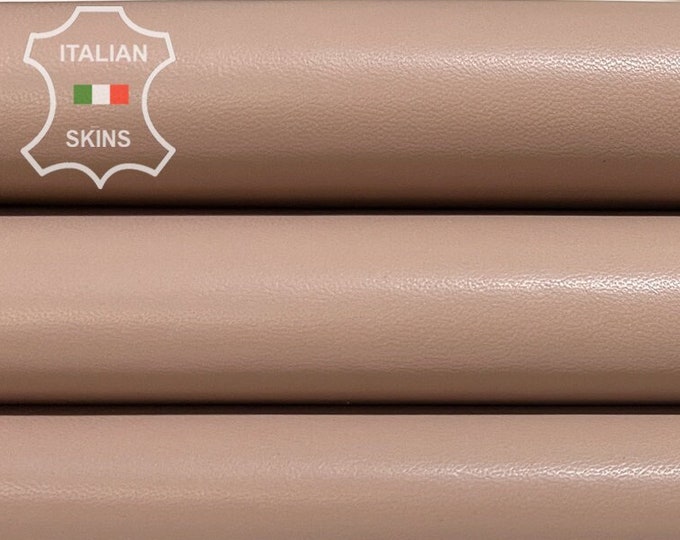 NUDE PINK BEIGE Italian Lambskin Lamb Sheep Leather hide hides skin skins 6sqf 0.8mm #B8126