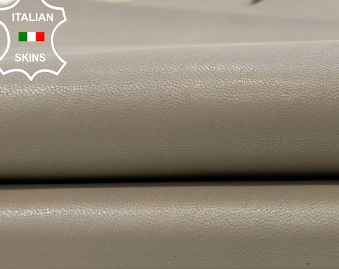 LIGHT TAUPE BEIGE Thick Soft Italian Lambskin Lamb Sheep Leather hide hides skin skins 7sqf 1.1mm #C462