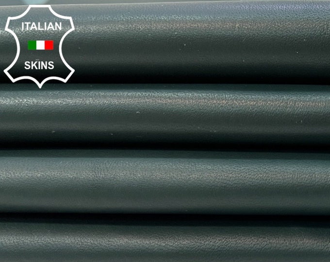 PINE GREEN Italian Lambskin Lamb Sheep Leather pack 4 skins total 25sqf 0.7mm #C176