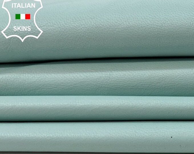 BABY BLUE Soft Italian Lambskin Lamb Sheep Leather hide hides skin skins 9sqf 0.7mm #B9806