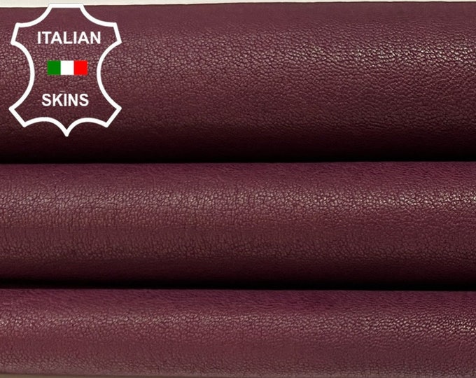 BURGUNDY WINE Vegetable Tan Soft Italian STRETCH Lambskin Lamb Sheep Leather hide hides skin skins 4+sqf 0.7mm #B3638