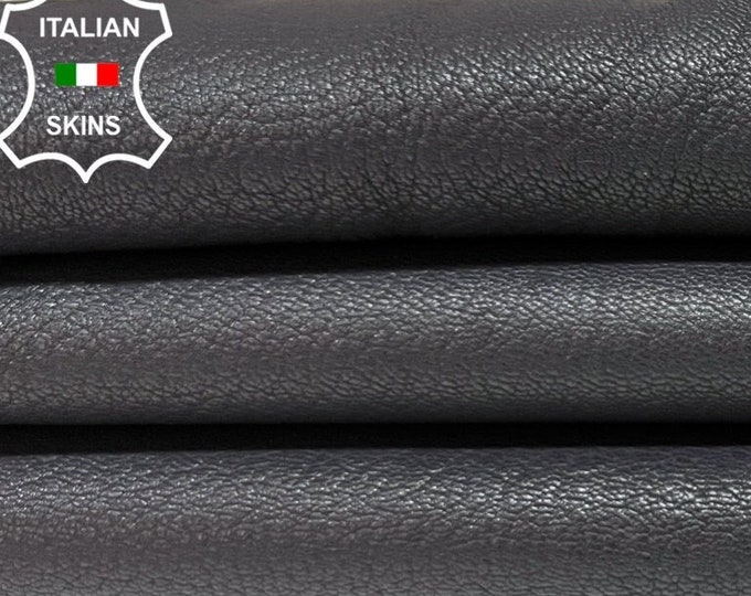 DARK GRAY GRAINY Rough Thick Italian Goatskin Goat Leather hide hides skin skins 4+sqf 1.8mm #B5817