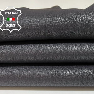 DARK GRAY GRAINY Rough Thick Italian Goatskin Goat Leather hide hides skin skins 4+sqf 1.8mm #B5817