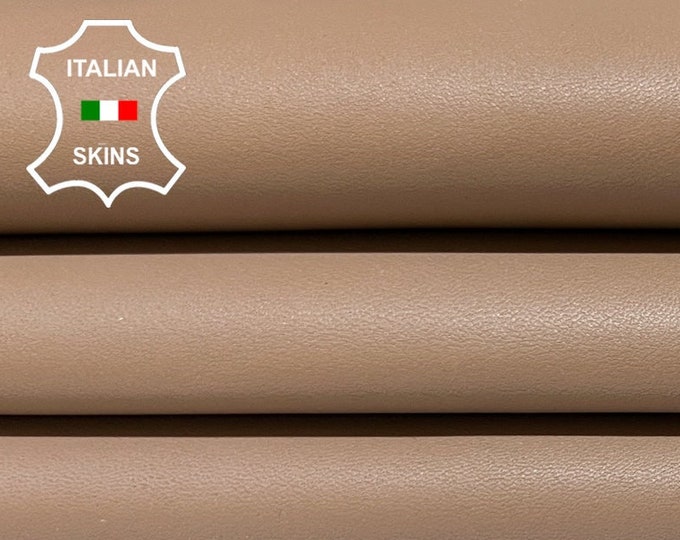 DEEP NUDE LIGHT Brown Italian Lambskin Lamb Sheep Leather hide hides skin skins 4sqf 0.9mm #B6359