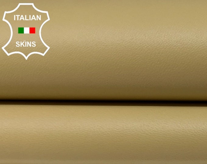 BEIGE SAND Soft Italian Lambskin Lamb Sheep Leather hide hides skin skins 3+sqf 0.8mm #B6253