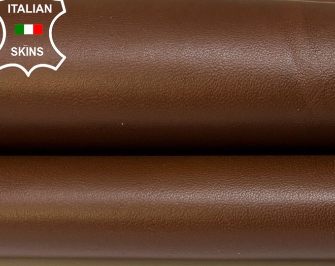 BROWN Soft Italian Lambskin Lamb Sheep Leather hides hide skin skins 4+sqf 0.9mm #B4807