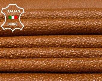 RUST BROWN PEBBLE Grainy Soft Italian Goatskin Goat Leather pack  5 hides skins total 20sqf 0.8mm #B6781