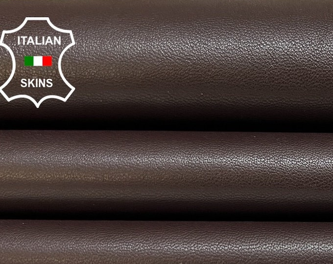 MAHOGANY BROWN Soft Italian Lambskin Lamb Sheep Leather hide hides skins 5+sqf 0.8mm #B6446