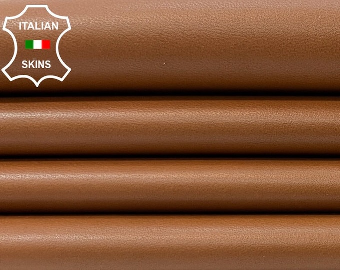 TAN BROWN Soft Italian Lambskin Lamb Sheep Leather hide hides skin skins 6sqf 0.8mm #B9927