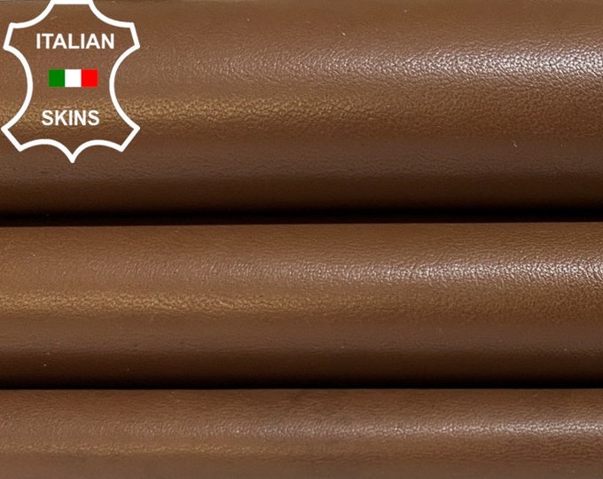 MEDIUM BROWN VEGETABLE Tan Soft Italian Lambskin Lamb Sheep Leather hide hides skin skins 8+sqf 0.9mm #B4214